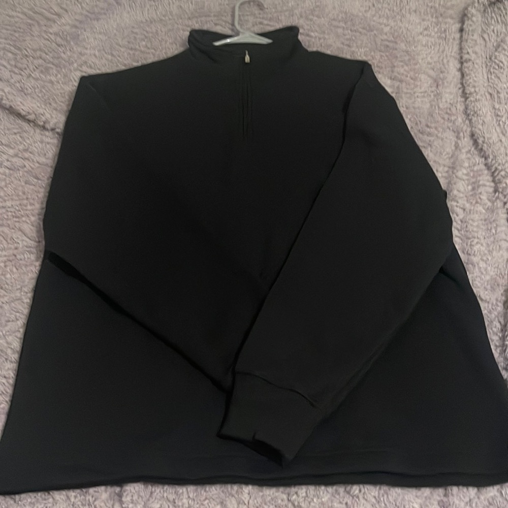Topman black zip up sweater.